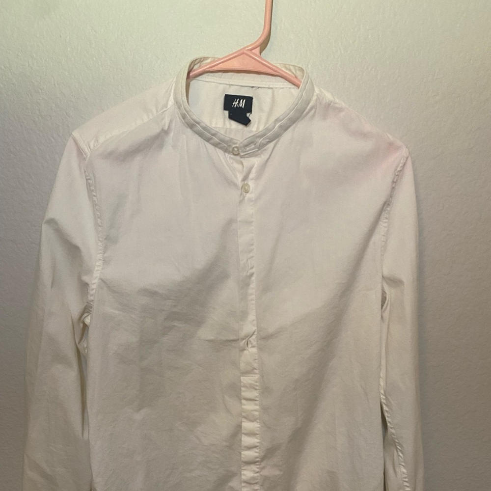 H&M Mens long sleeve, button down shirt